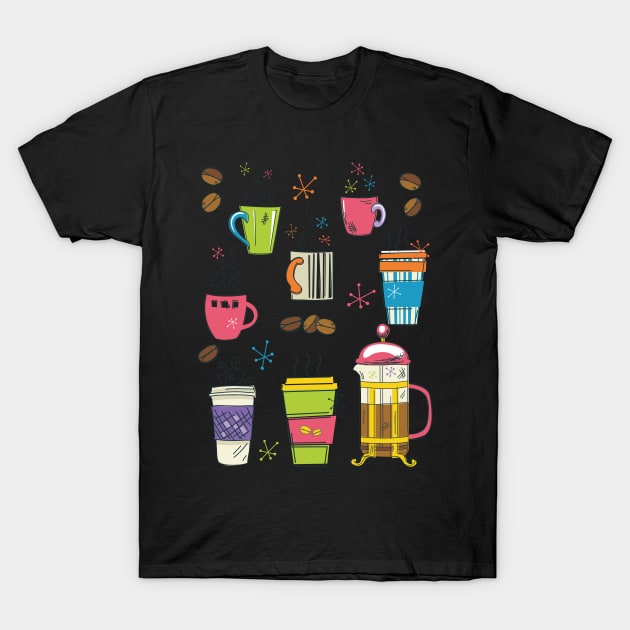 Cute Coffee Art T-Shirt by SWON Design